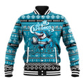 Personalized Sharks Rugby Xmas Baseball Jacket Australia NRL Mascot