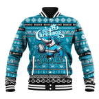 Personalized Sharks Rugby Xmas Baseball Jacket Australia NRL Mascot