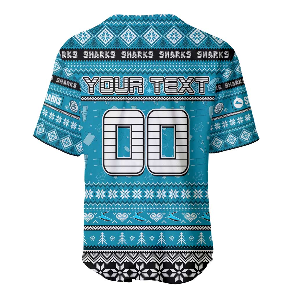 Personalized Sharks Rugby Xmas Baseball Jersey Australia NRL Mascot