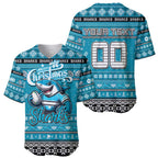 Personalized Sharks Rugby Xmas Baseball Jersey Australia NRL Mascot