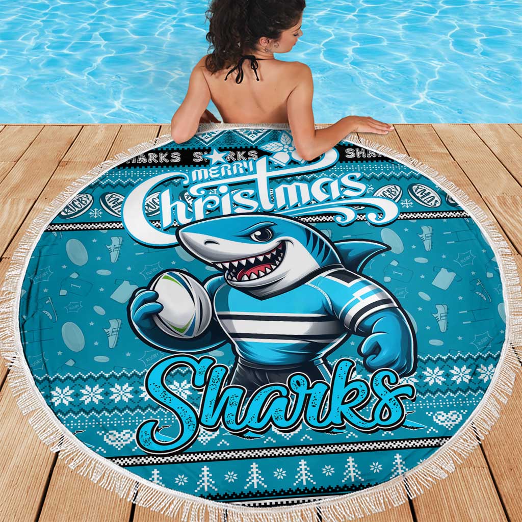 Sharks Rugby Xmas Beach Blanket Australia NRL Mascot