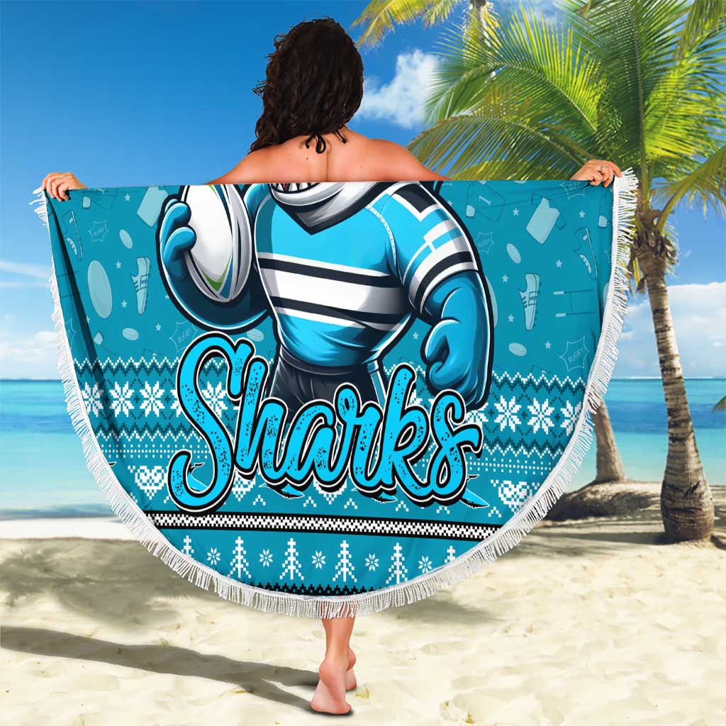 Sharks Rugby Xmas Beach Blanket Australia NRL Mascot