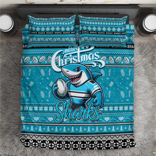Sharks Rugby Xmas Bedding Set Australia NRL Mascot