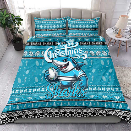Sharks Rugby Xmas Bedding Set Australia NRL Mascot