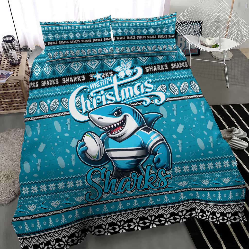 Sharks Rugby Xmas Bedding Set Australia NRL Mascot