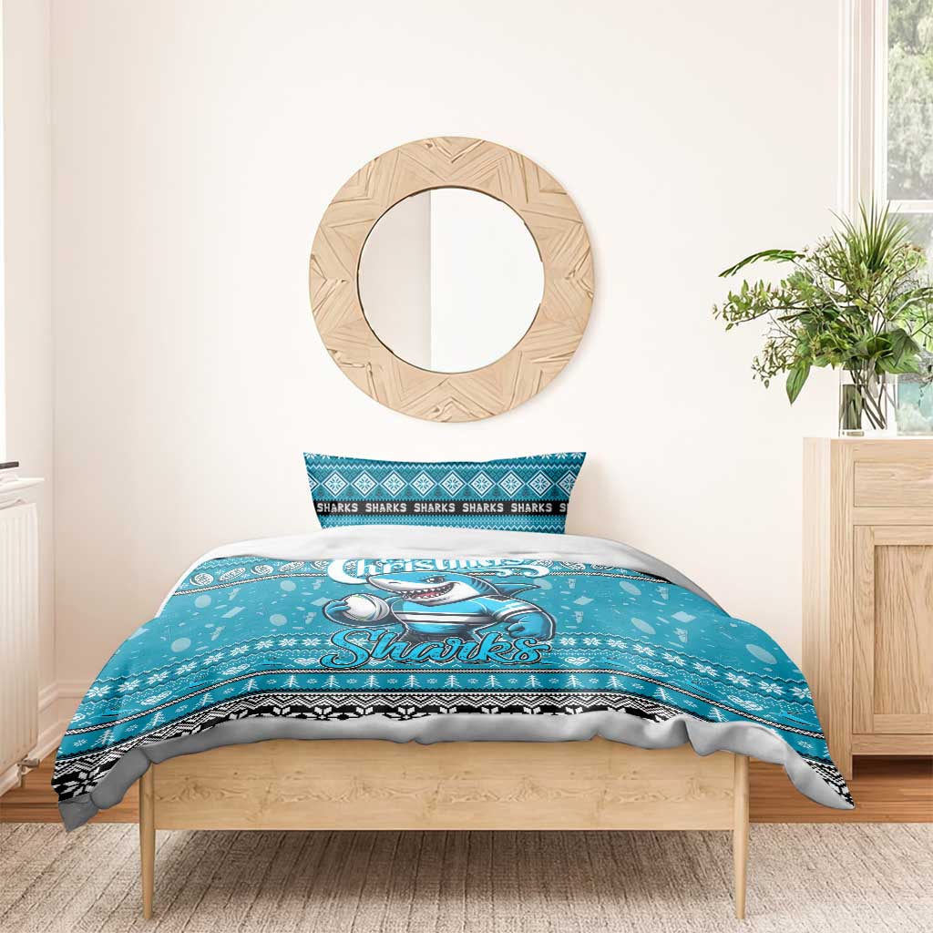 Sharks Rugby Xmas Bedding Set Australia NRL Mascot