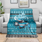 Sharks Rugby Xmas Blanket Australia NRL Mascot