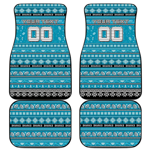 Sharks Rugby Xmas Car Mats Australia NRL Mascot
