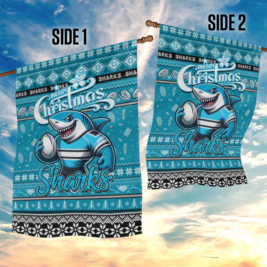 Sharks Rugby Xmas Garden Flag Australia NRL Mascot