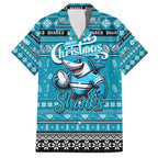 Personalized Sharks Rugby Xmas Hawaiian Shirt Australia NRL Mascot