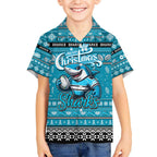 Personalized Sharks Rugby Xmas Hawaiian Shirt Australia NRL Mascot