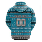 Personalized Sharks Rugby Xmas Hoodie Australia NRL Mascot