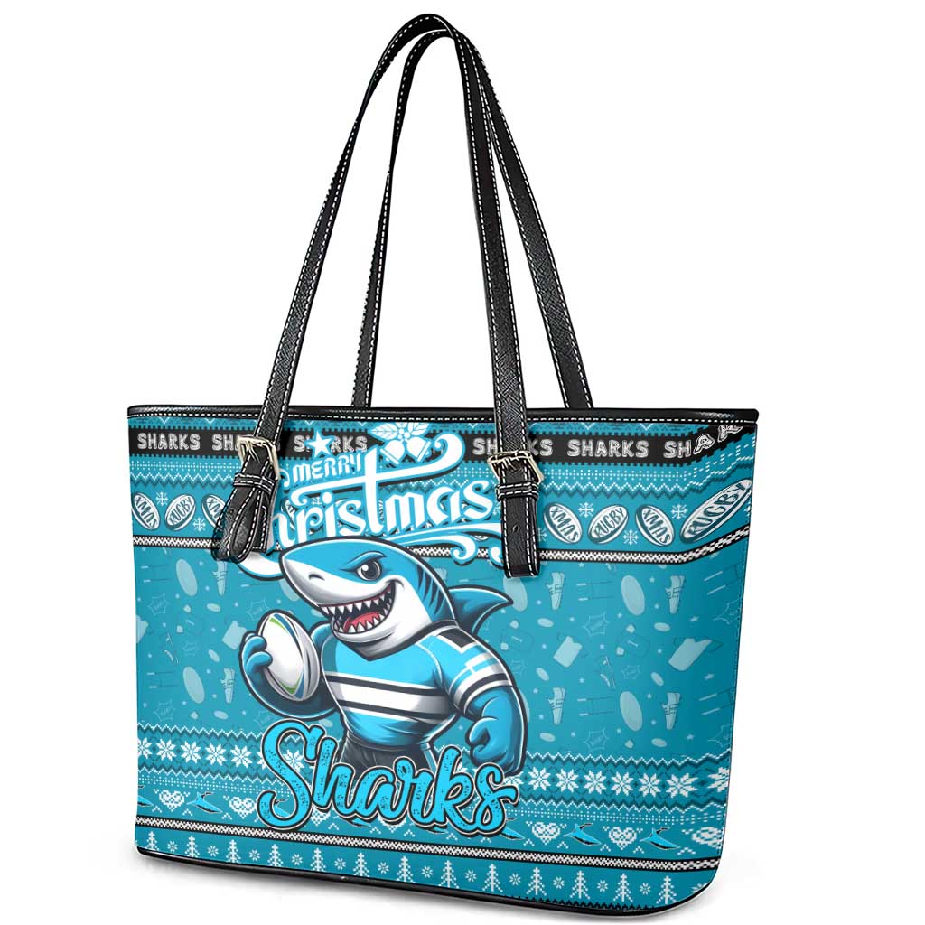 Sharks Rugby Xmas Leather Tote Bag Australia NRL Mascot