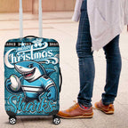 Sharks Rugby Xmas Luggage Cover Australia NRL Mascot