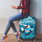 Sharks Rugby Xmas Luggage Cover Australia NRL Mascot