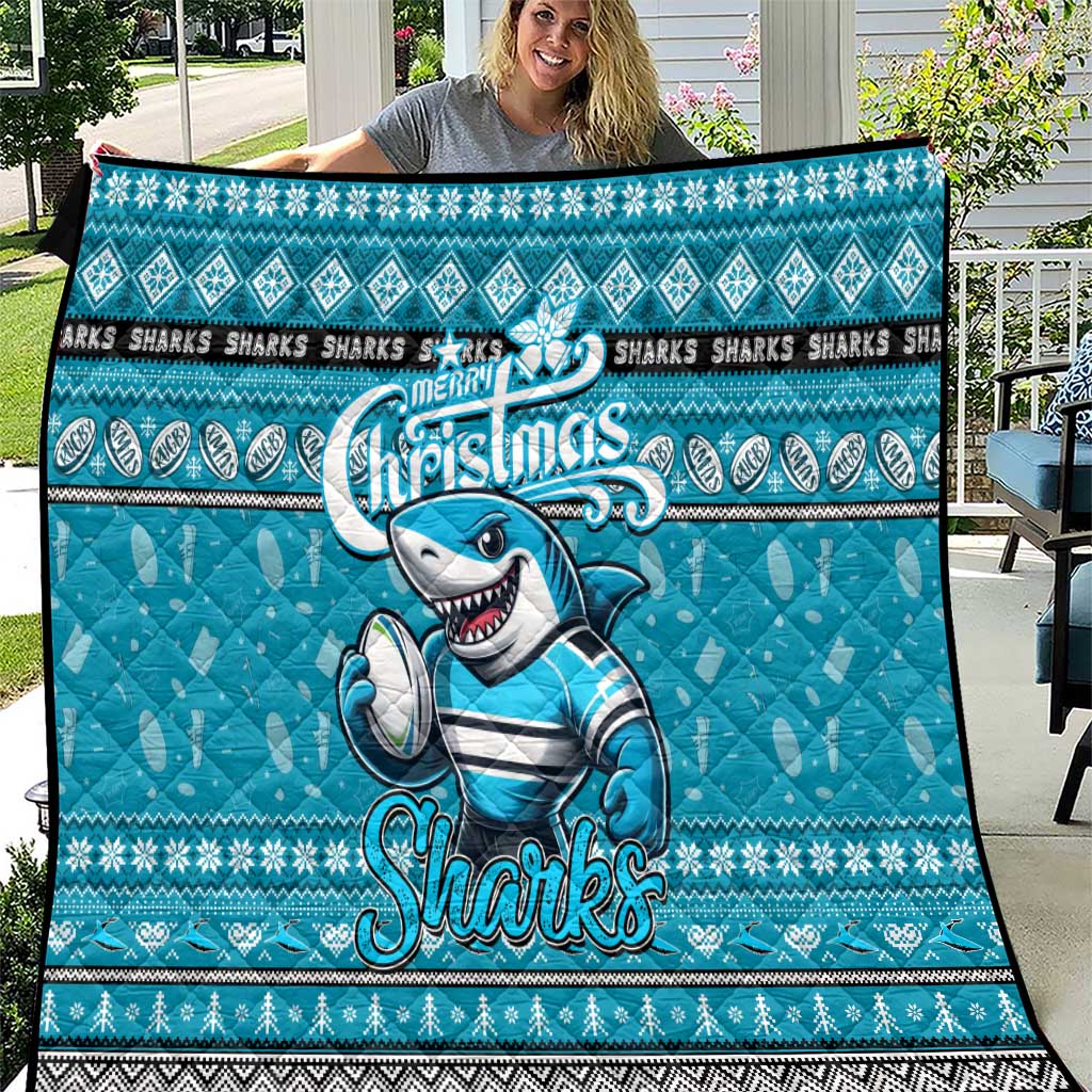 Sharks Rugby Xmas Quilt Australia NRL Mascot