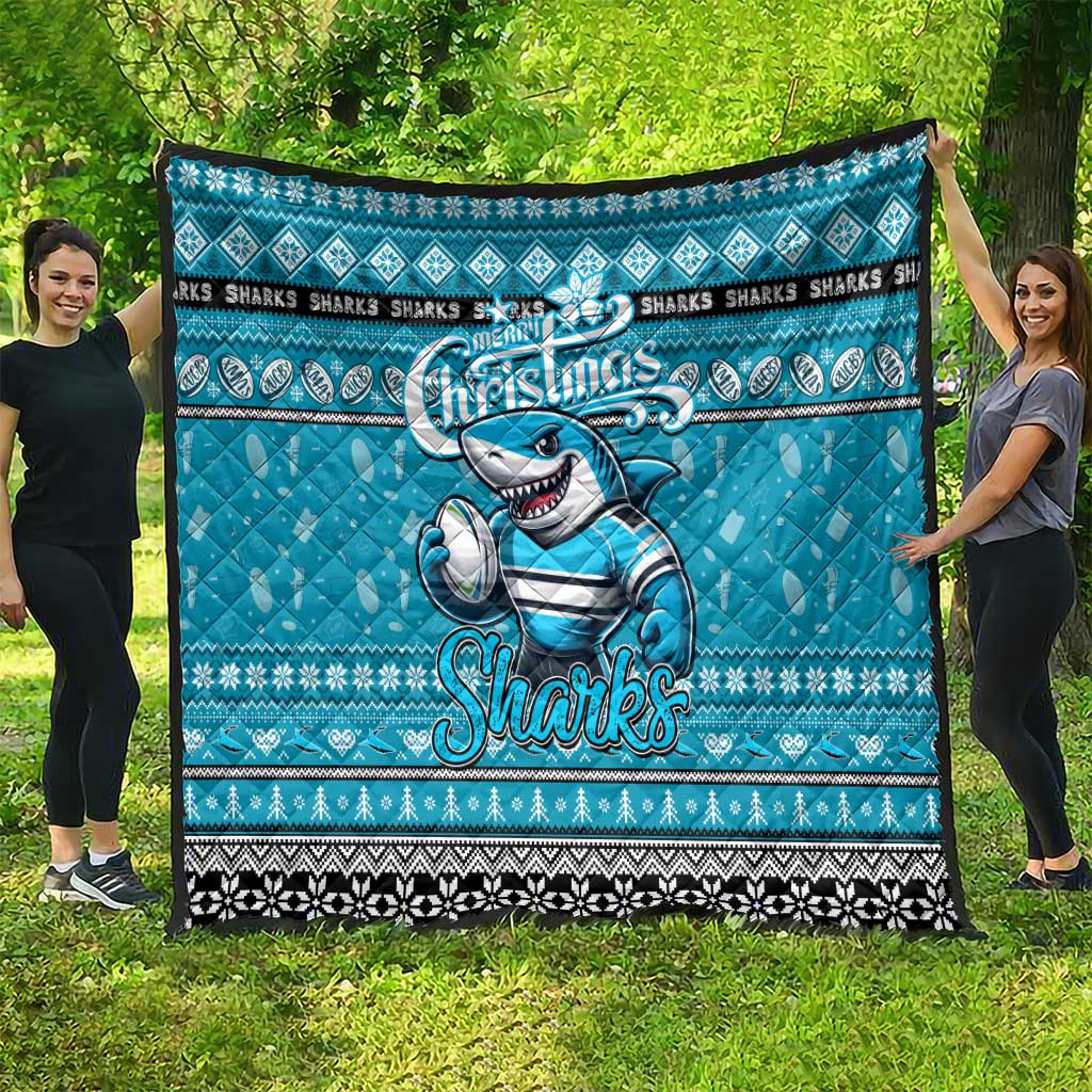 Sharks Rugby Xmas Quilt Australia NRL Mascot