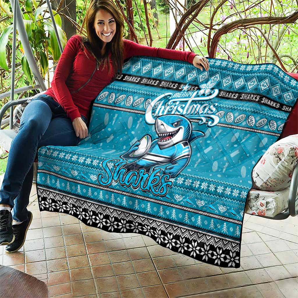 Sharks Rugby Xmas Quilt Australia NRL Mascot