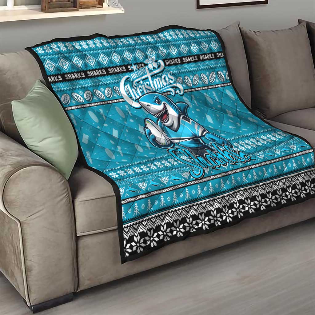 Sharks Rugby Xmas Quilt Australia NRL Mascot