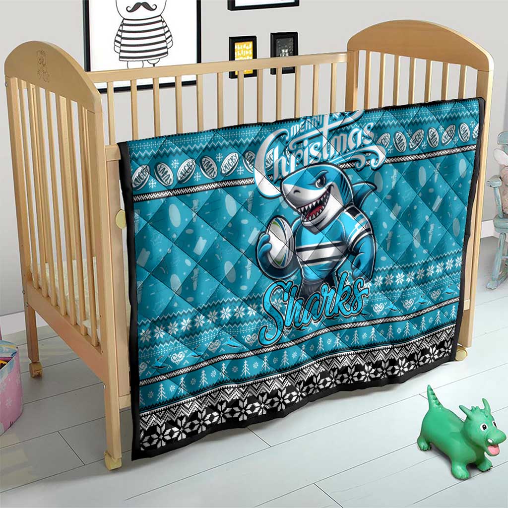 Sharks Rugby Xmas Quilt Australia NRL Mascot
