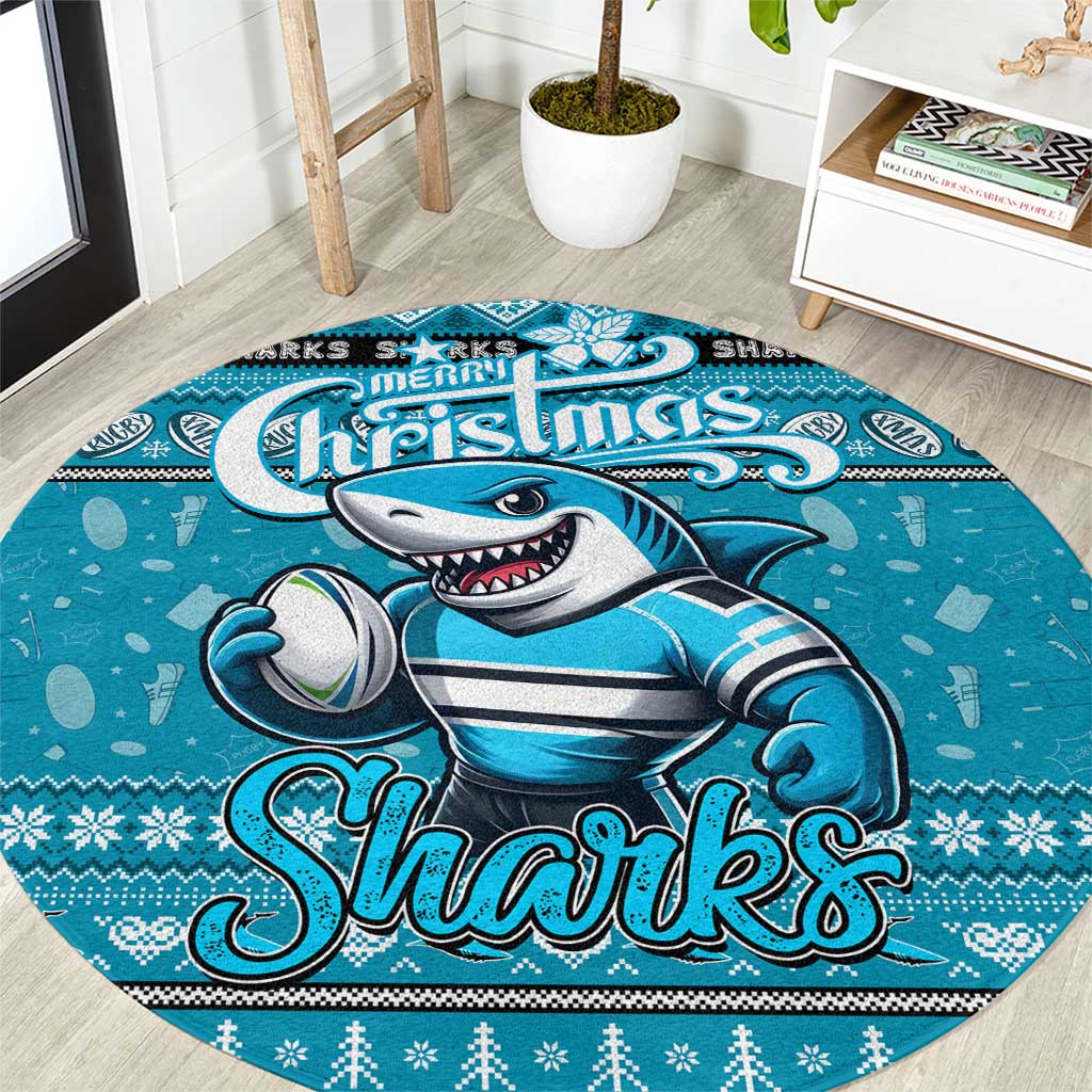 Sharks Rugby Xmas Round Carpet Australia NRL Mascot