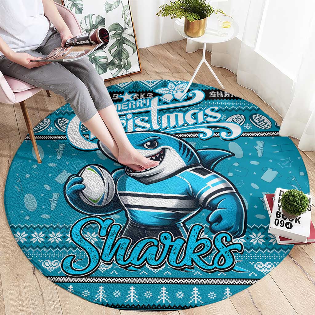 Sharks Rugby Xmas Round Carpet Australia NRL Mascot