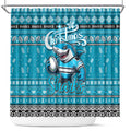 Sharks Rugby Xmas Shower Curtain Australia NRL Mascot
