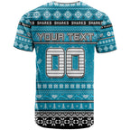 Personalized Sharks Rugby Xmas T Shirt Australia NRL Mascot
