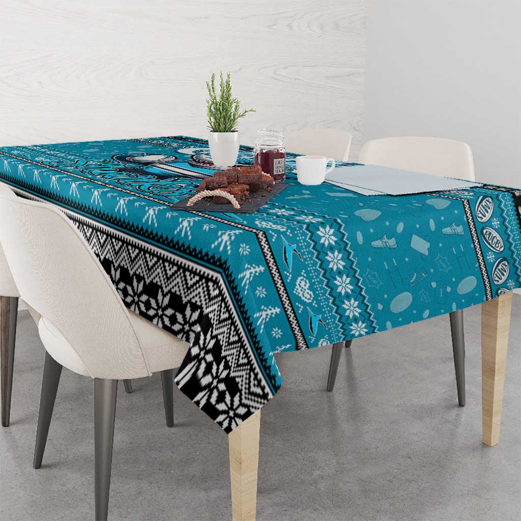 Sharks Rugby Xmas Tablecloth Australia NRL Mascot