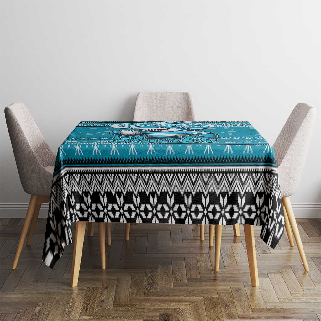 Sharks Rugby Xmas Tablecloth Australia NRL Mascot