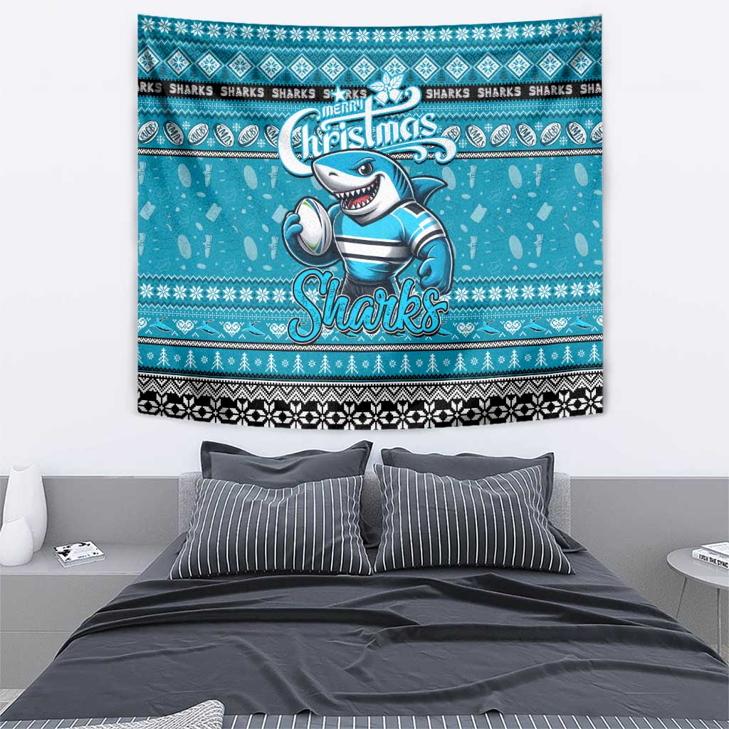Sharks Rugby Xmas Tapestry Australia NRL Mascot