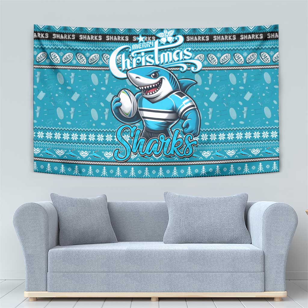 Sharks Rugby Xmas Tapestry Australia NRL Mascot