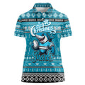 Personalized Sharks Rugby Xmas Women Polo Shirt Australia NRL Mascot
