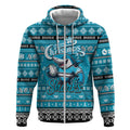 Personalized Sharks Rugby Xmas Zip Hoodie Australia NRL Mascot