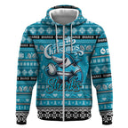 Personalized Sharks Rugby Xmas Zip Hoodie Australia NRL Mascot