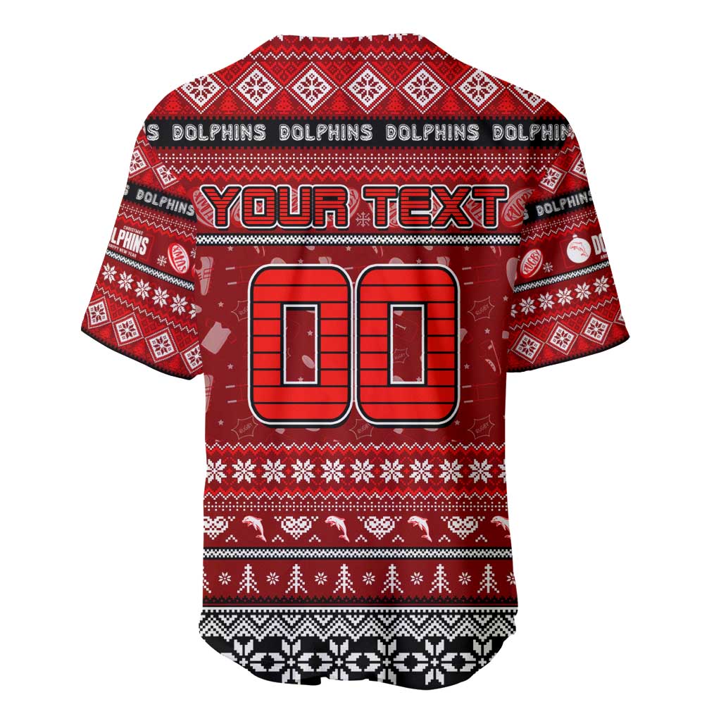 Personalized Dolphins Rugby Xmas Baseball Jersey Australia NRL Mascot