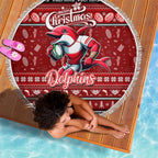 Dolphins Rugby Xmas Beach Blanket Australia NRL Mascot