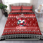 Dolphins Rugby Xmas Bedding Set Australia NRL Mascot