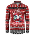 Personalized Dolphins Rugby Xmas Button Sweatshirt Australia NRL Mascot