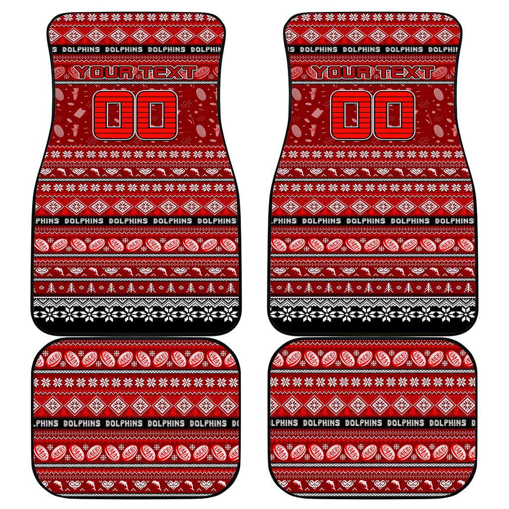 Dolphins Rugby Xmas Car Mats Australia NRL Mascot