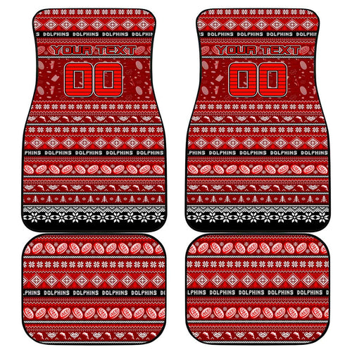 Dolphins Rugby Xmas Car Mats Australia NRL Mascot