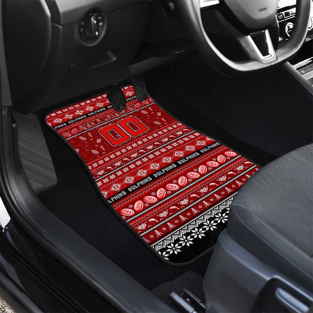 Dolphins Rugby Xmas Car Mats Australia NRL Mascot