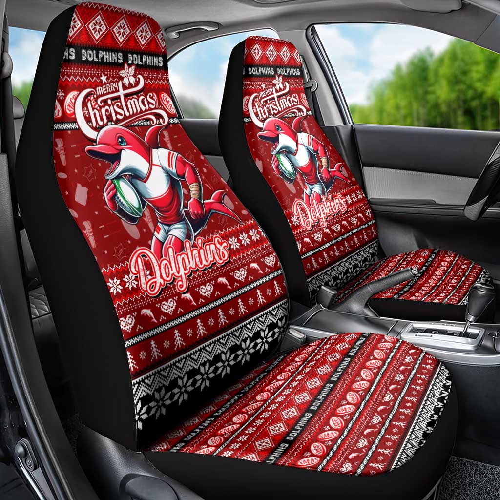 Dolphins Rugby Xmas Car Seat Cover Australia NRL Mascot