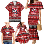 Personalized Dolphins Rugby Xmas Family Matching Mermaid Dress and Hawaiian Shirt Australia NRL Mascot