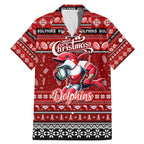 Personalized Dolphins Rugby Xmas Family Matching Mermaid Dress and Hawaiian Shirt Australia NRL Mascot