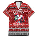 Personalized Dolphins Rugby Xmas Family Matching Puletasi and Hawaiian Shirt Australia NRL Mascot