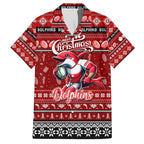Personalized Dolphins Rugby Xmas Hawaiian Shirt Australia NRL Mascot