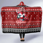 Dolphins Rugby Xmas Hooded Blanket Australia NRL Mascot