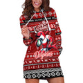 Personalized Dolphins Rugby Xmas Hoodie Dress Australia NRL Mascot