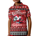 Personalized Dolphins Rugby Xmas Kid Polo Shirt Australia NRL Mascot